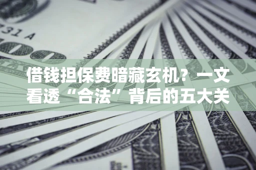 济南借钱担保费暗藏玄机？一文看透“合法”背后的五大关键陷阱