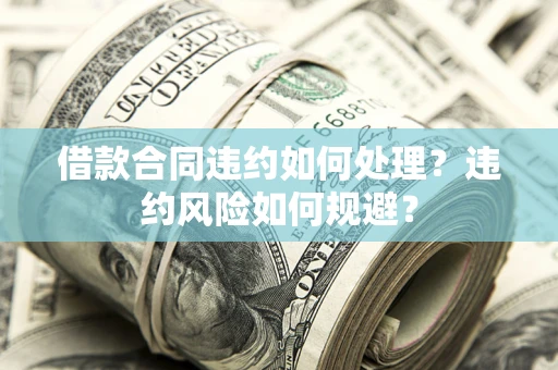 济南借款合同违约如何处理？违约风险如何规避？